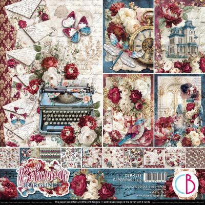Ciao Bella Bohemian Burgundy - Paper Pad